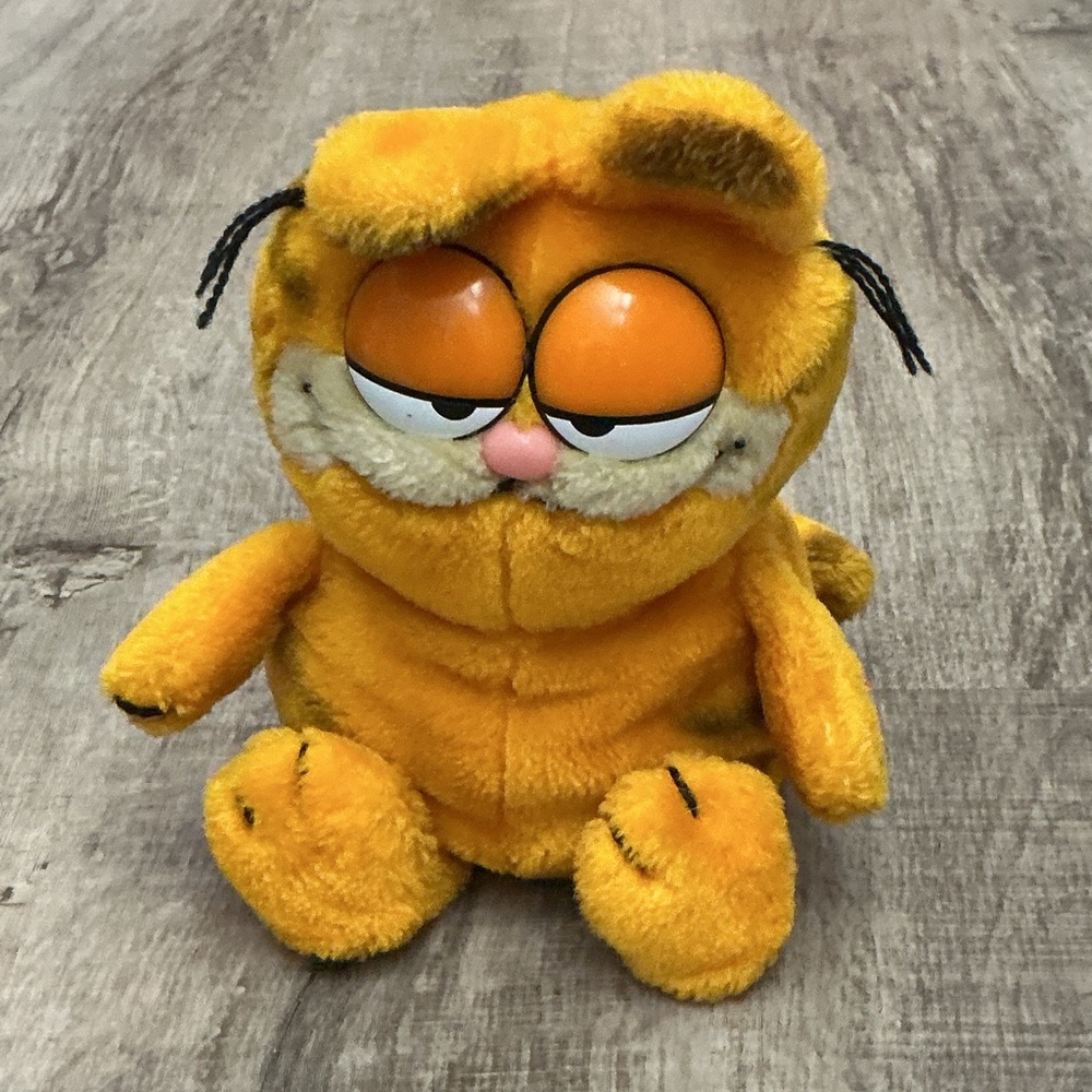 Vintage 1978/1981 Fun Farm Garfield Plush Stuffed Animal Cat 12” Orange